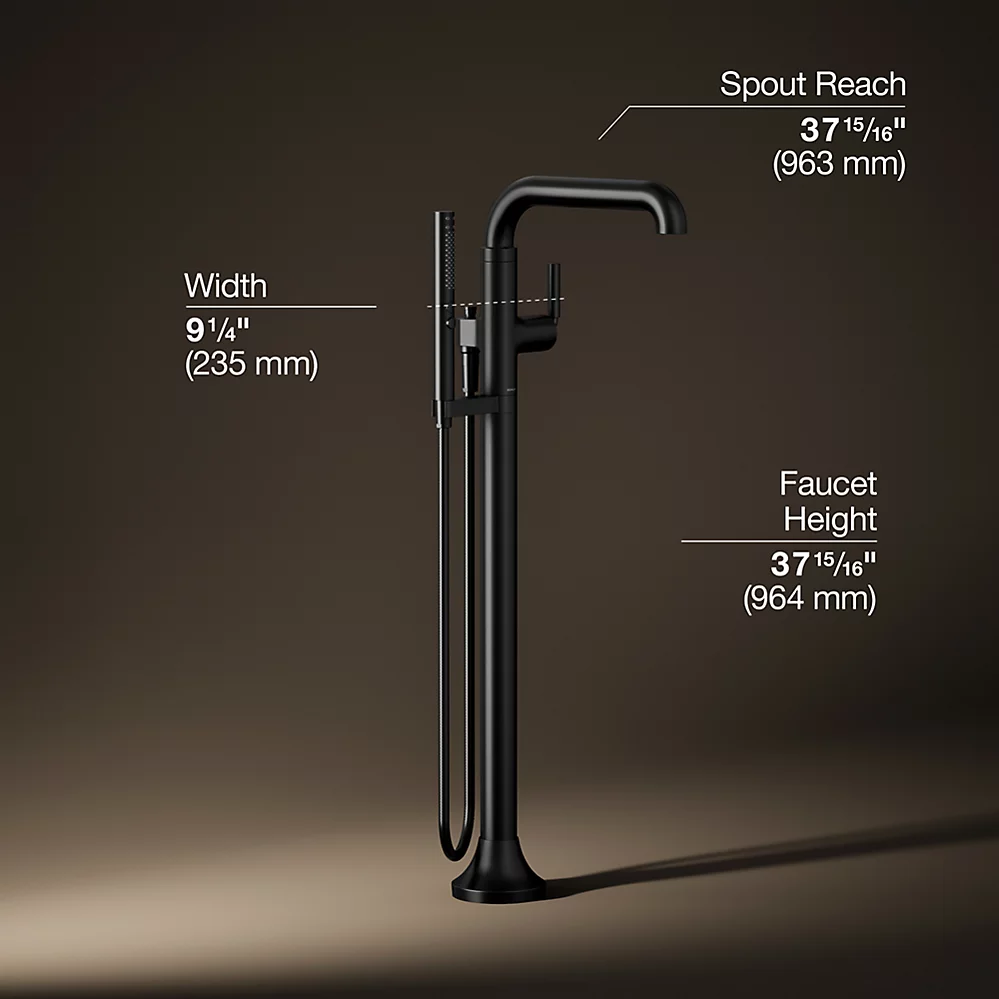 Kohler T27424-4-BL Tone Freestanding Bath Faucet Trim