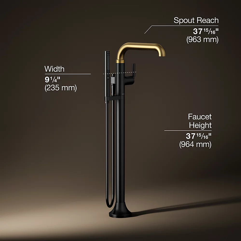 Kohler T27424-4-BMB Tone Freestanding Bath Faucet Trim