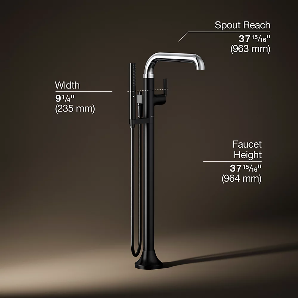 Kohler T27424-4-CBL Tone Freestanding Bath Faucet Trim