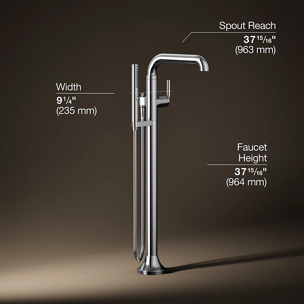 Kohler T27424-4-CP Tone Freestanding Bath Faucet Trim