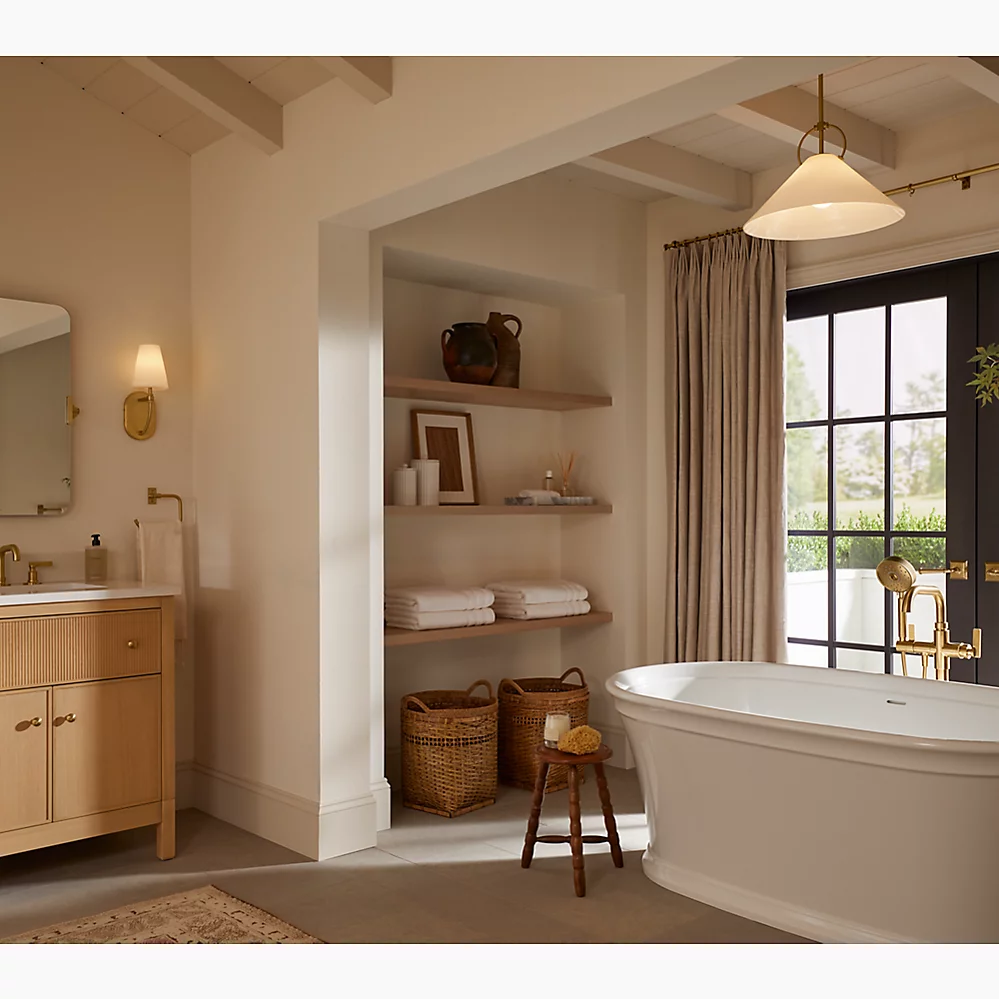 Kohler T35924-4-2MB Castia Freestanding Bath Filler