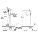 Kohler T35924-4-2MB Castia Freestanding Bath Filler