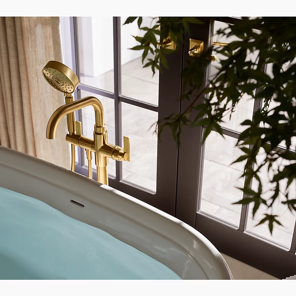 Kohler T35924-4-BN Castia Freestanding Bath Filler