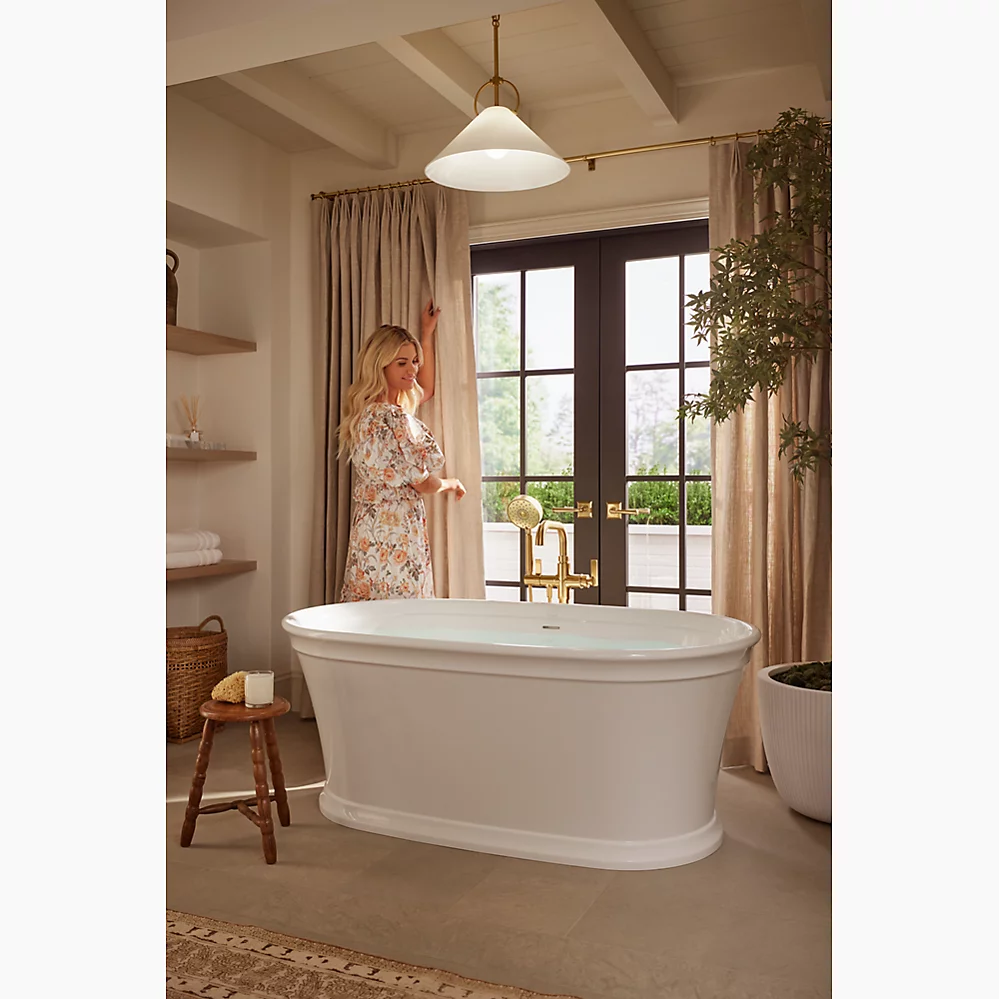 Kohler T35924-4-CP Castia Freestanding Bath Filler