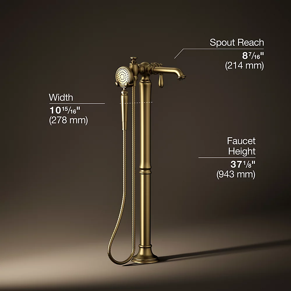 Kohler T72790-9M-2MB Artifacts Freestanding Bath Faucet Trim