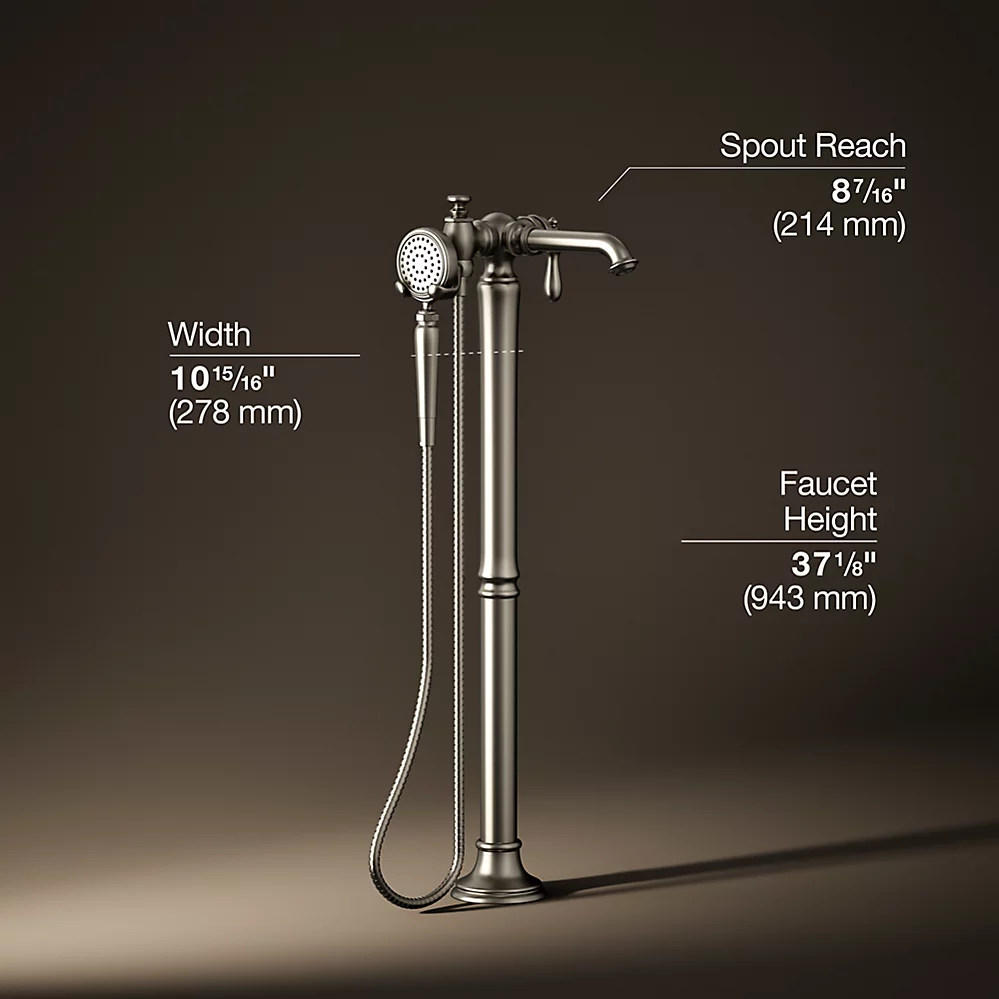 Kohler T72790-9M-BN Artifacts Freestanding Bath Faucet Trim