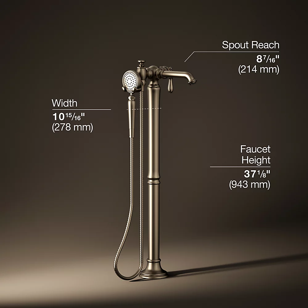 Kohler T72790-9M-BV Artifacts Freestanding Bath Faucet Trim