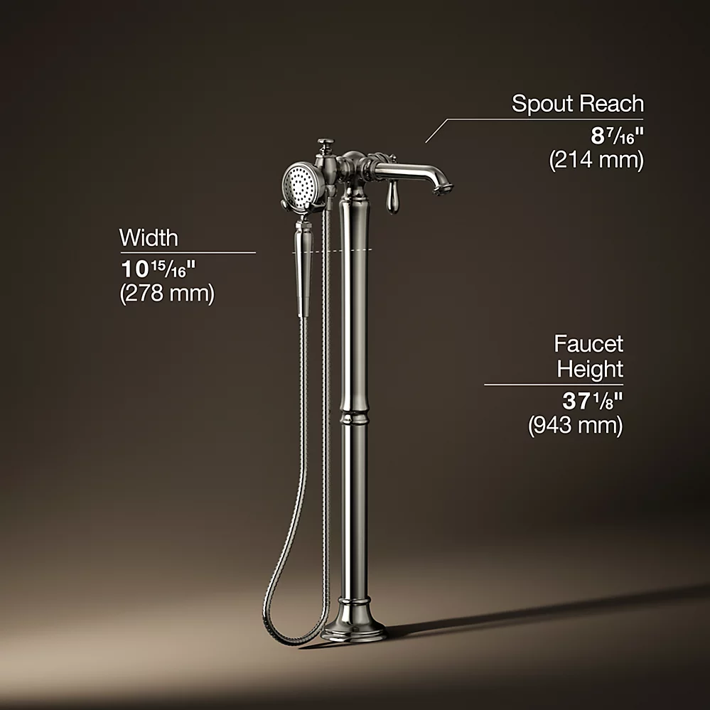 Kohler T72790-9M-SN Artifacts Freestanding Bath Faucet Trim