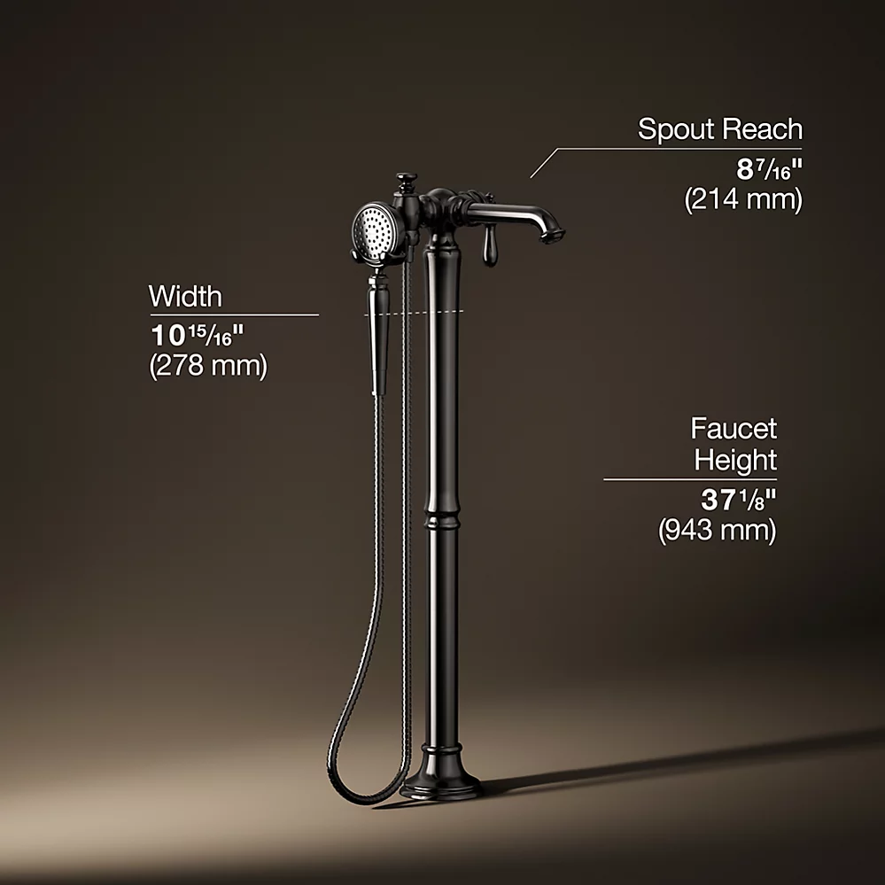 Kohler T72790-9M-TT Artifacts Freestanding Bath Faucet Trim