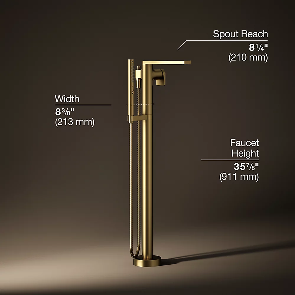 Kohler T73087-4-2MB Composed Freestanding Bath Faucet Trim