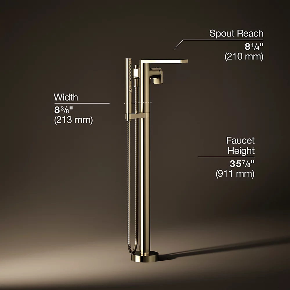 Kohler T73087-4-AF Composed Freestanding Bath Faucet Trim