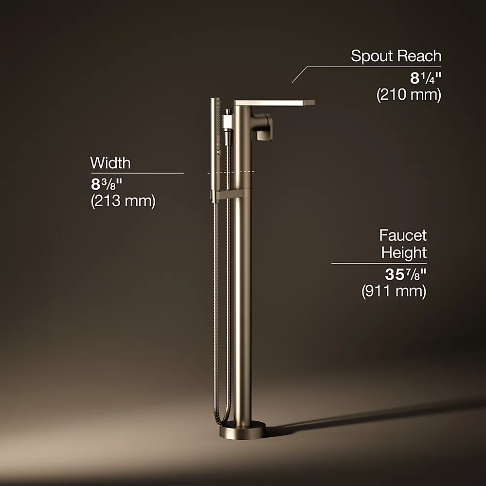 Kohler T73087-4-BV Composed Freestanding Bath Faucet Trim