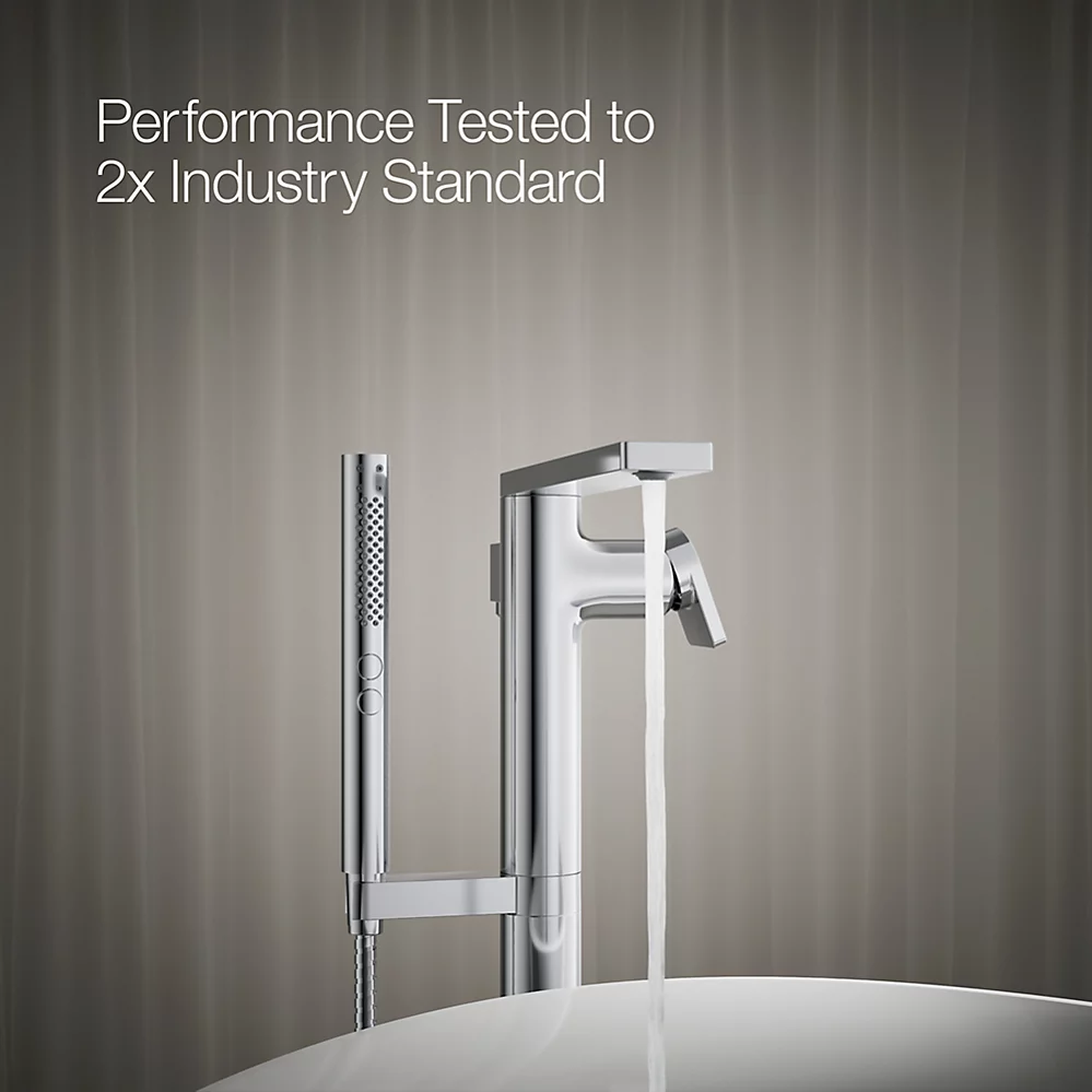 Kohler T73087-4-CP Composed Freestanding Bath Faucet Trim