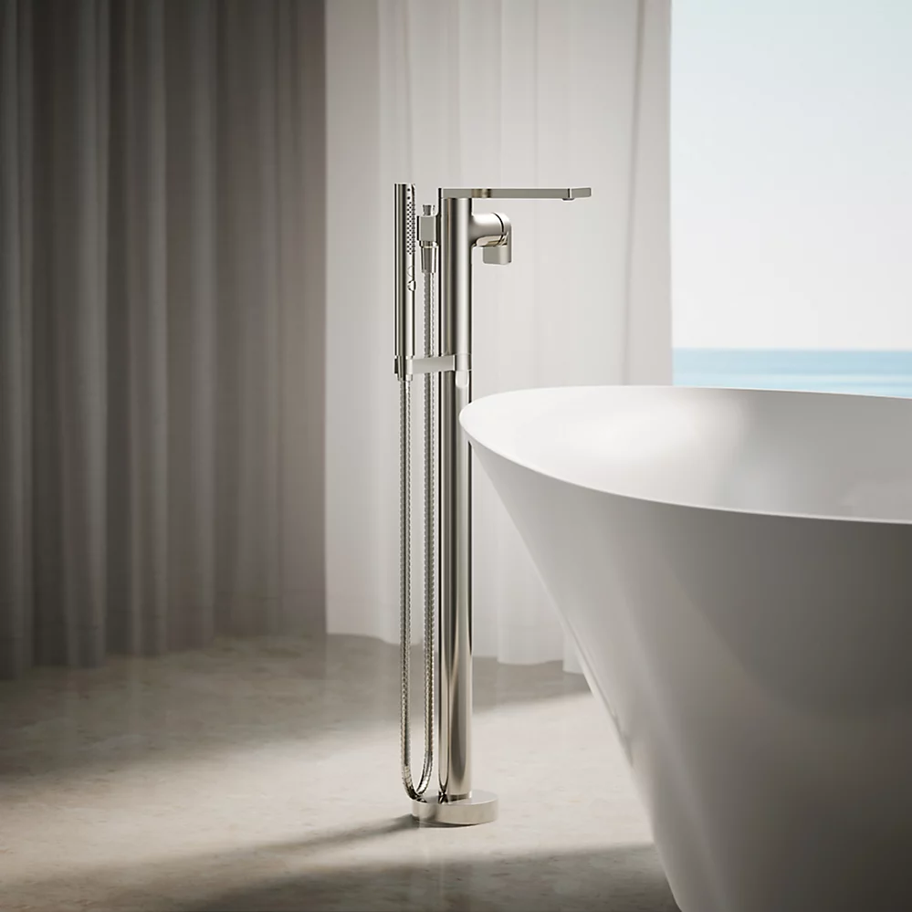 Kohler T73087-4-SN Composed Freestanding Bath Faucet Trim