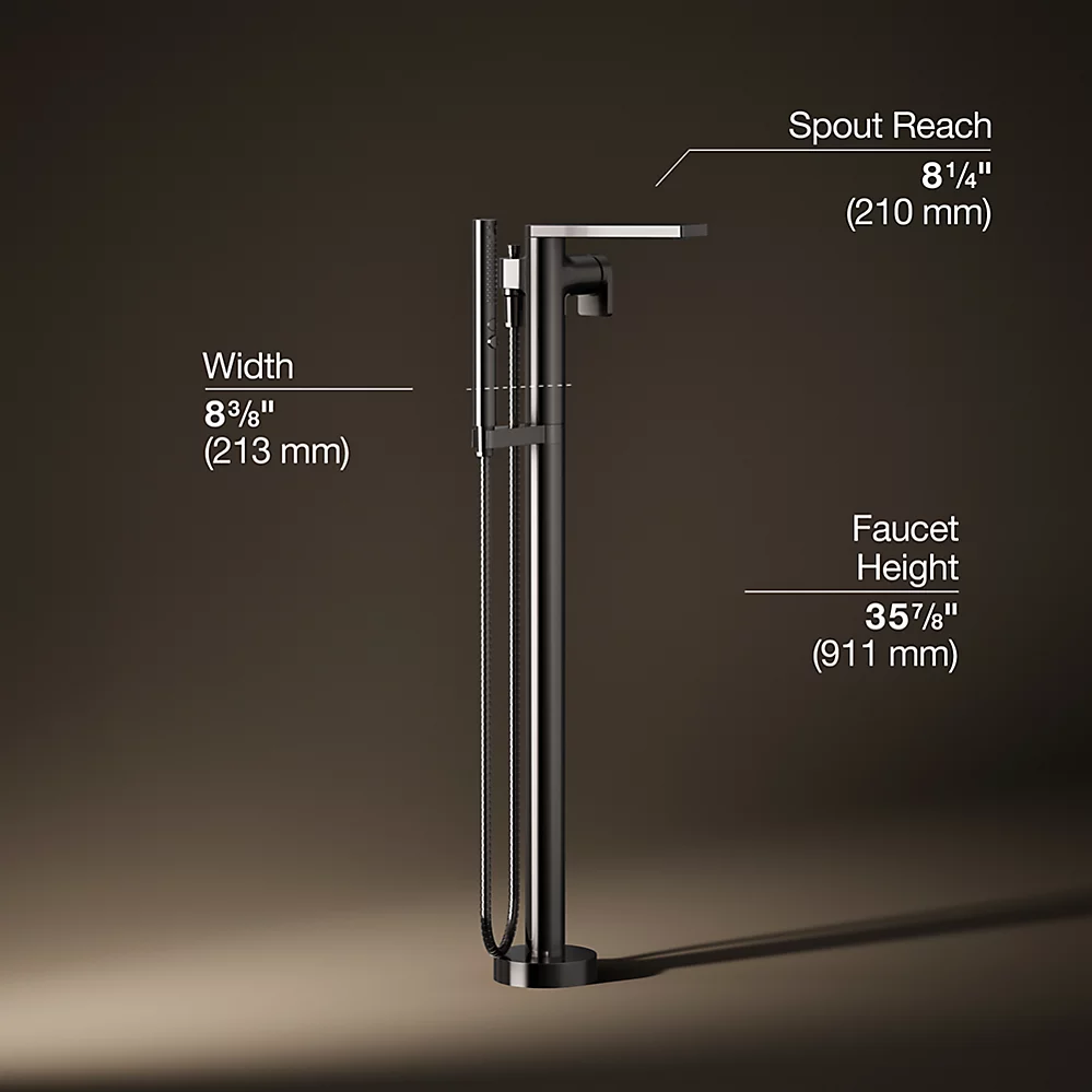 Kohler T73087-4-TT Composed Freestanding Bath Faucet Trim