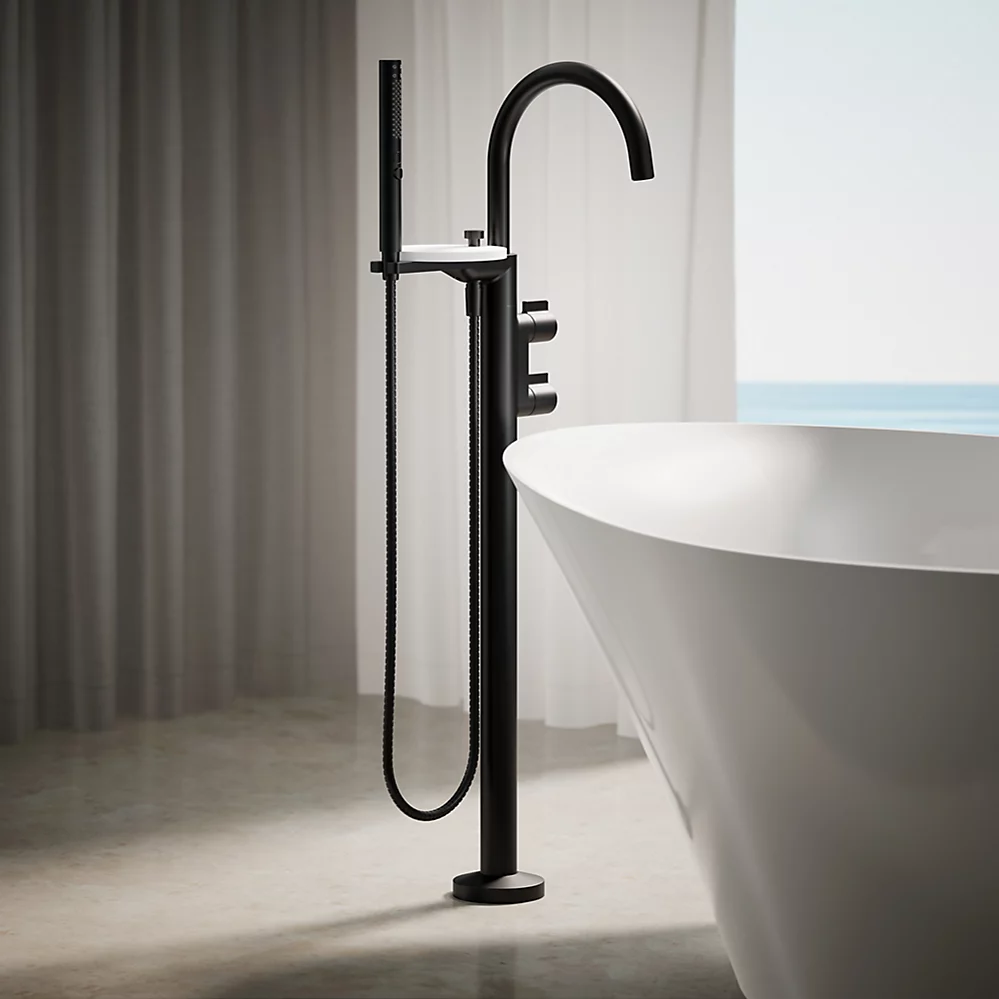 Kohler T77984-4-BL Components Freestanding Bth Fct Lever