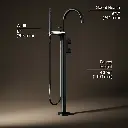 Kohler T77984-4-BL Components Freestanding Bth Fct Lever