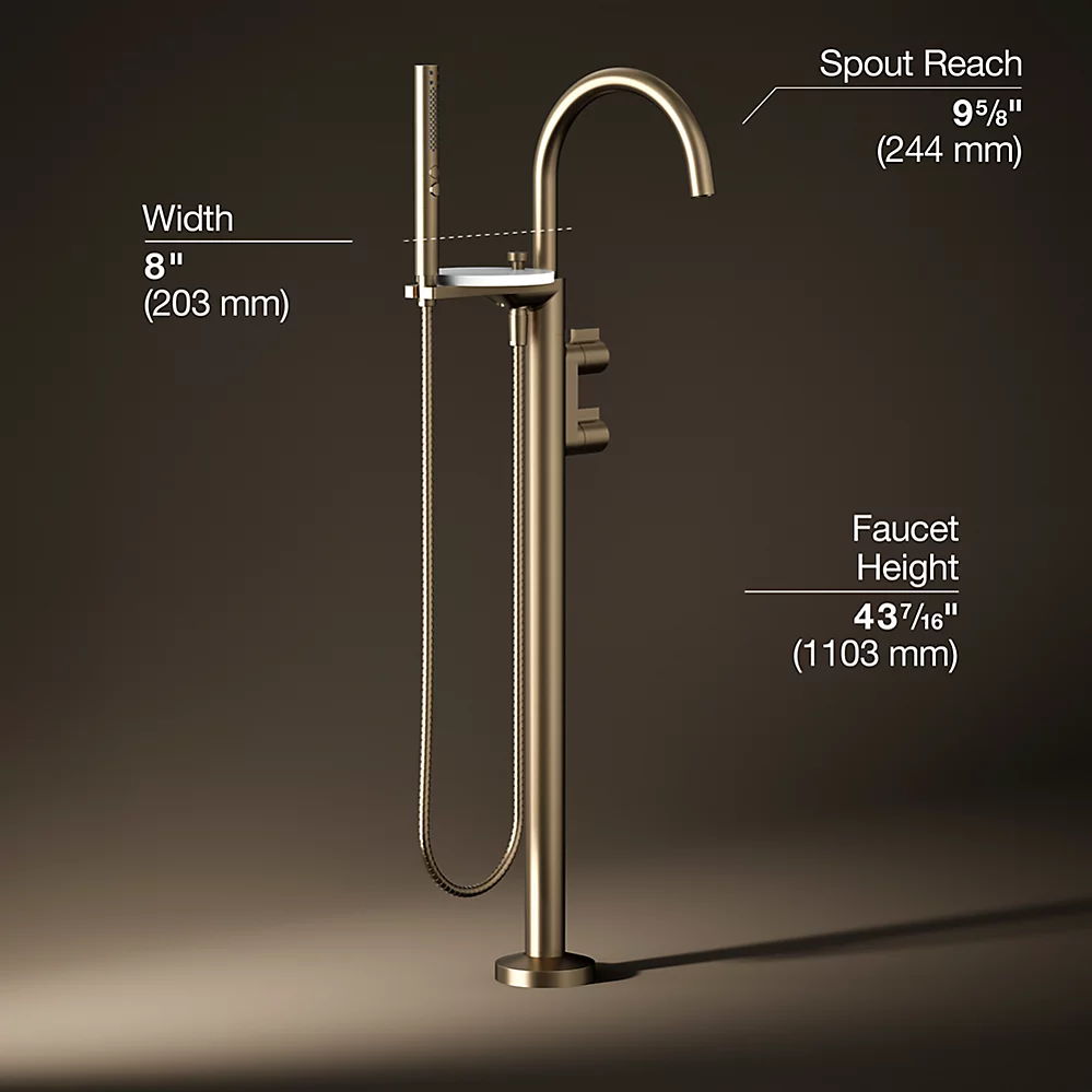 Kohler T77984-4-BV Components Freestanding Bth Fct Lever
