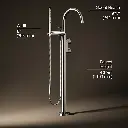 Kohler T77984-4-SN Components Freestanding Bth Fct Lever