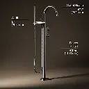 Kohler T77984-4-TT Components Freestanding Bth Fct Lever