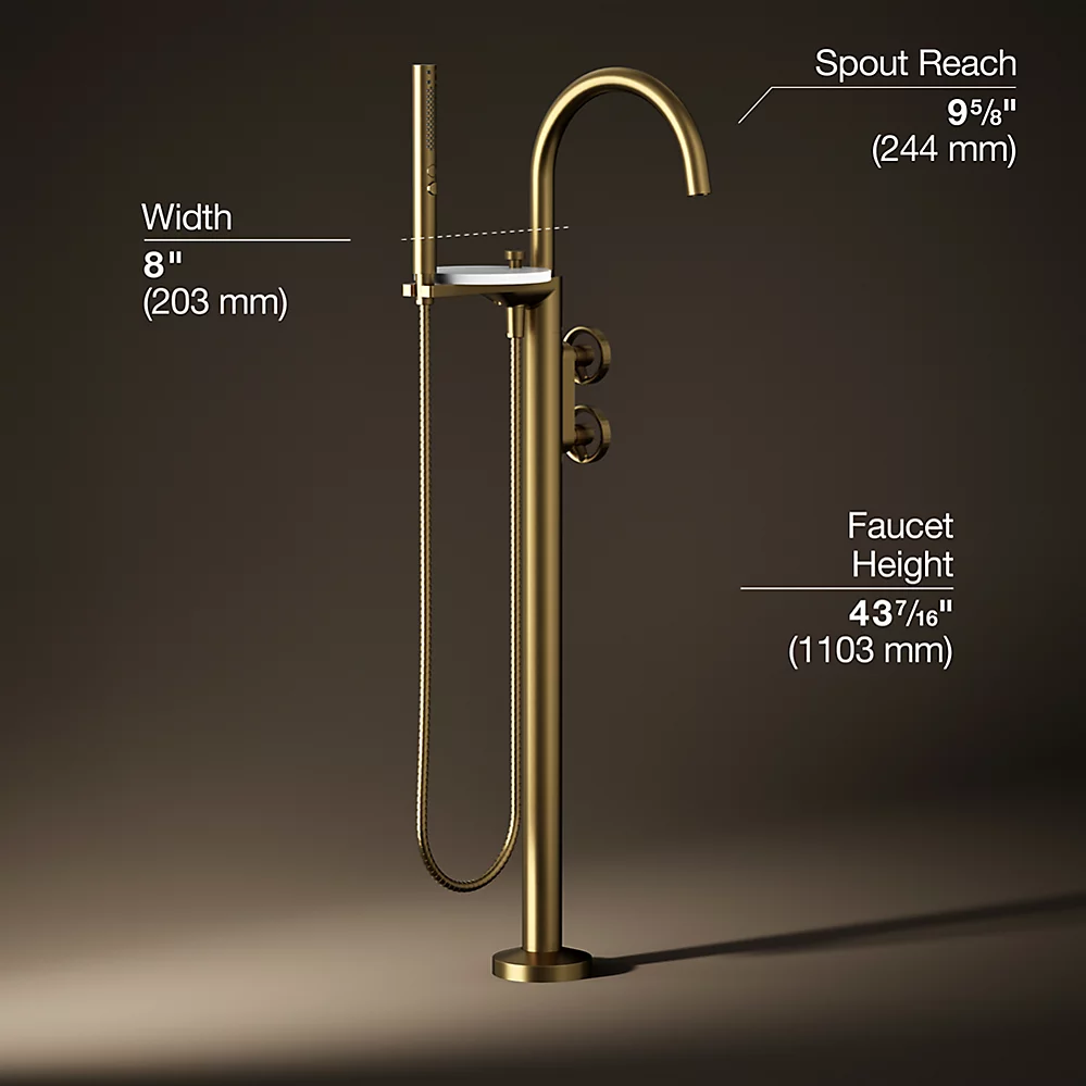 Kohler T77984-9-2MB Components Freestanding Bth Faucet Indstrl