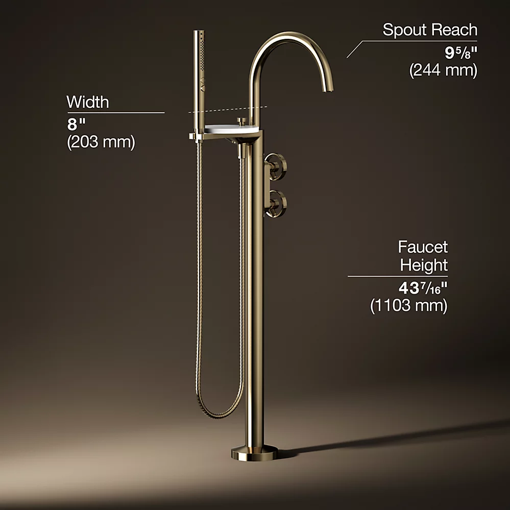 Kohler T77984-9-AF Components Freestanding Bth Fct Indstrl