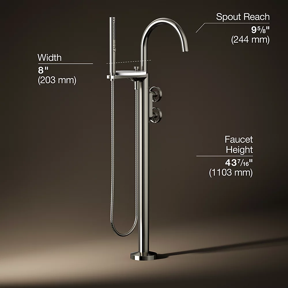 Kohler T77984-9-SN Components Freestanding Bth Fct Indstrl