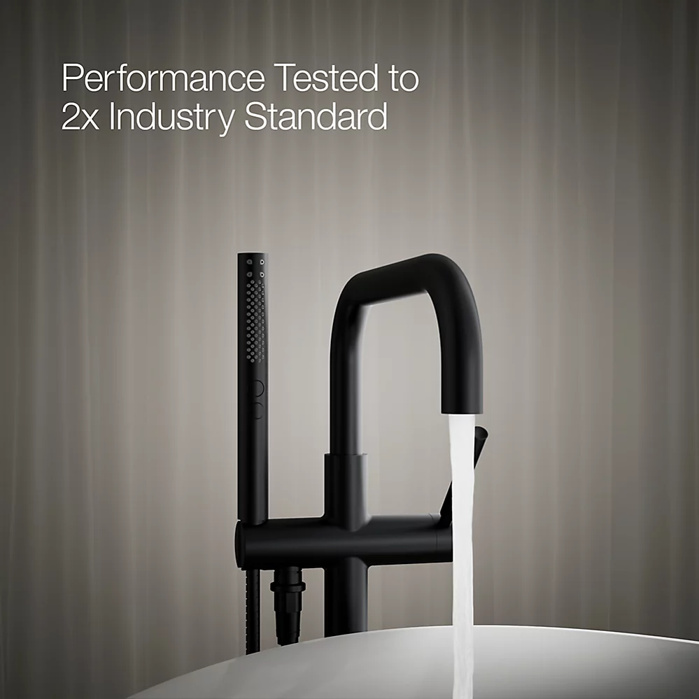 Kohler T97328-4-BL Purist Freestanding Bath Faucet Trim