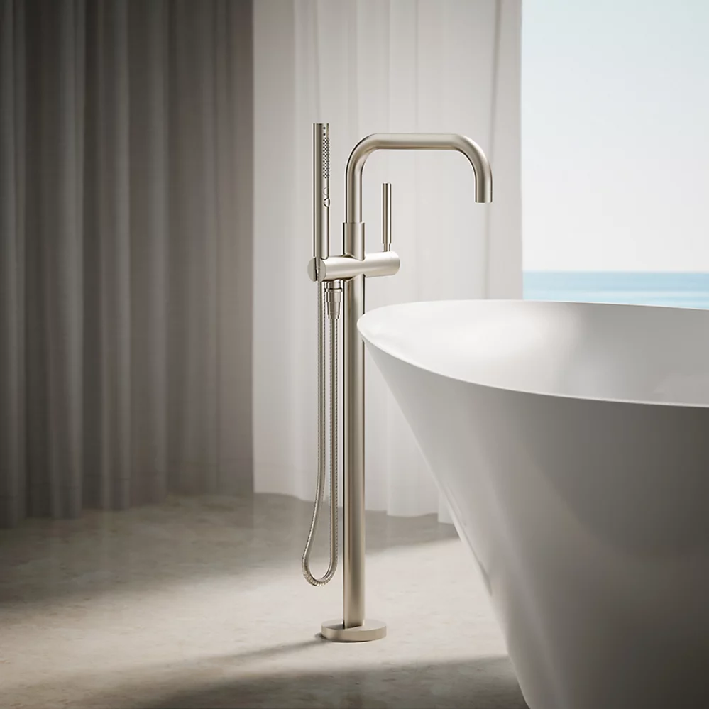 Kohler T97328-4-BN Purist Freestanding Bath Faucet Trim