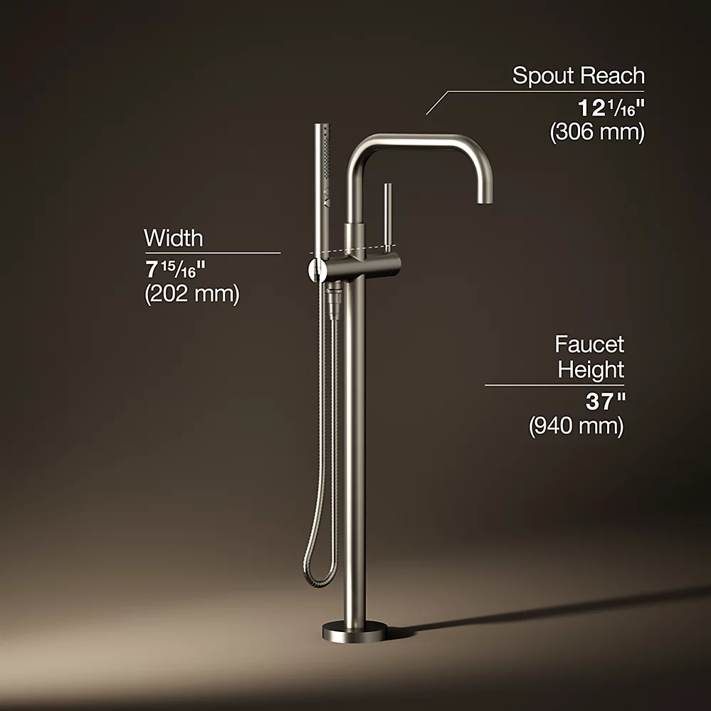 Kohler T97328-4-BN Purist Freestanding Bath Faucet Trim