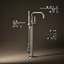Kohler T97328-4-BN Purist Freestanding Bath Faucet Trim