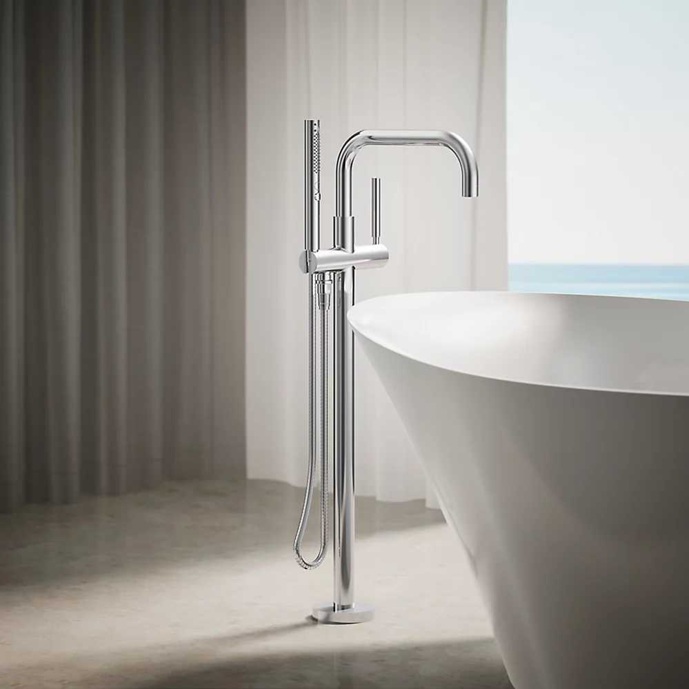 Kohler T97328-4-CP Purist Freestanding Bath Faucet Trim