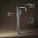 Kohler T97328-4-CP Purist Freestanding Bath Faucet Trim