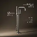 Kohler T97328-4-SN Purist Freestanding Bath Faucet Trim