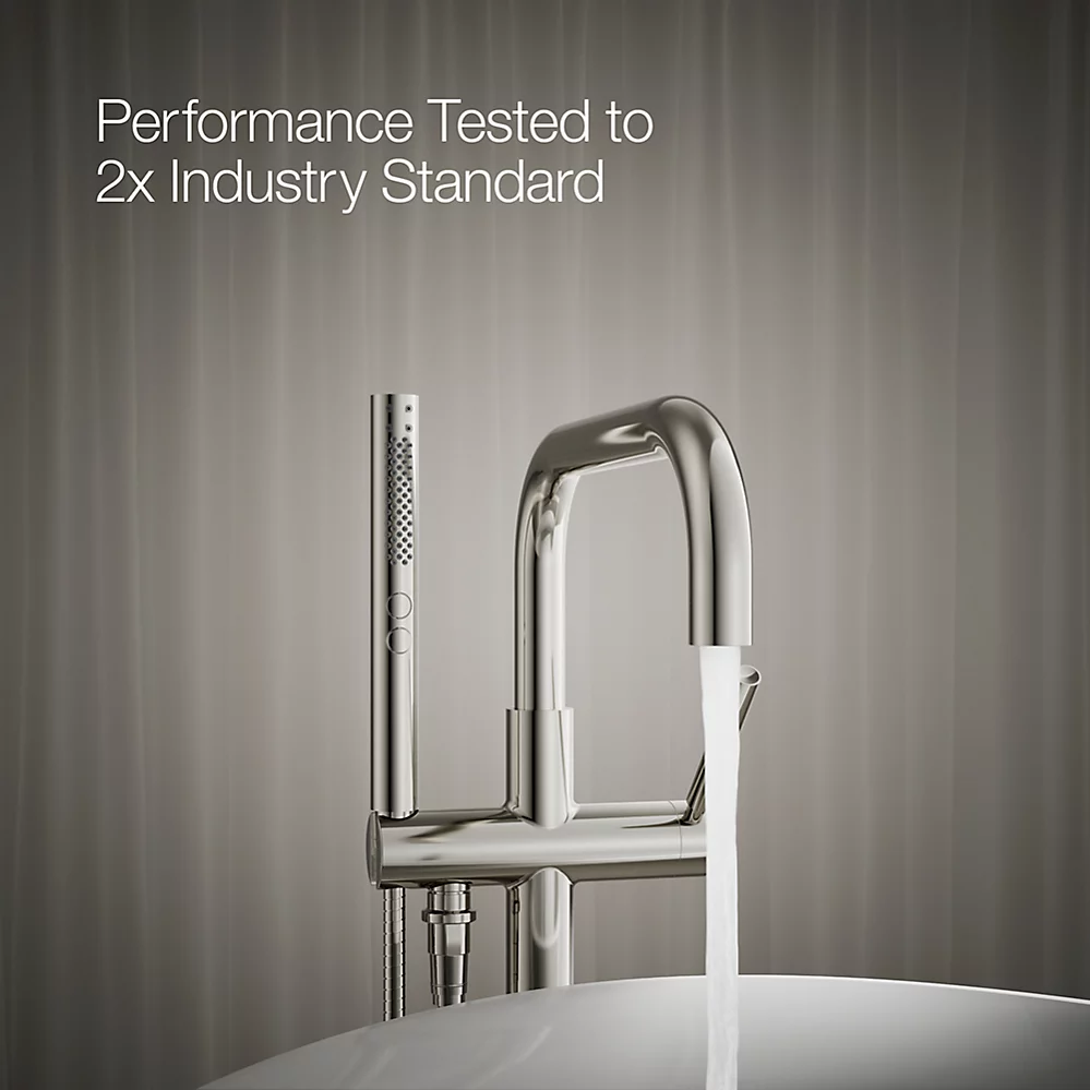 Kohler T97328-4-SN Purist Freestanding Bath Faucet Trim