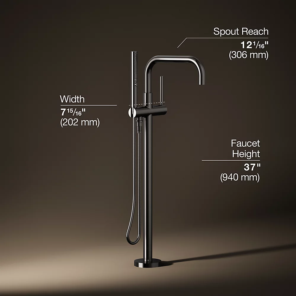 Kohler T97328-4-TT Purist Freestanding Bath Faucet Trim