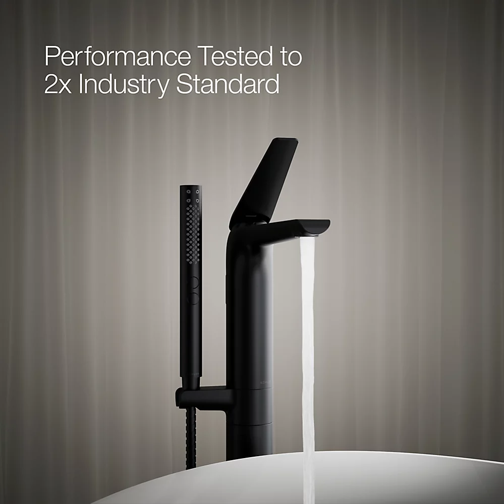 Kohler T97367-4-BL Avid Freestanding Bath Faucet Trim Lvr