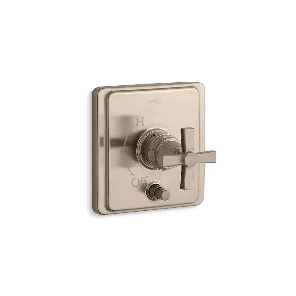 Kohler T98757-3A-BV Pinstripe Pure, B&S Trim W/Div