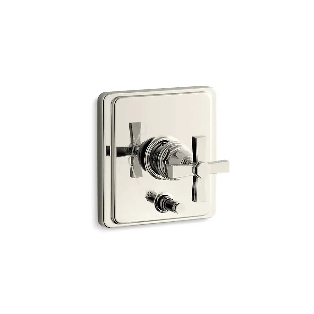 Kohler T98757-3A-SN Pinstripe Pure, B&S Trim W/Div