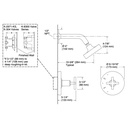 Kohler TS14422-3G-TT Purist Shower Trim-Cross
