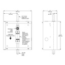 Delta 1600T9003RI E-Concealed HW Urinal Valve RI