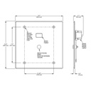 Delta 1600T9003TR E-Concealed HW Urinal Valve TR