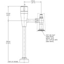 Delta DEMD-86405 Retrofit Electronic Washown Urinal Valve Without Vb