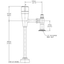 Delta DEMD-86505 Electronic Washown Urinal Valve Without Vb