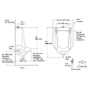 Kohler 25048-ET-0 Stanwell Top Spud, Blowout Urinal