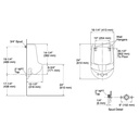 Kohler 4989-R-7 Freshman Lite Urinal-Rear Spud