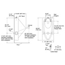 Kohler 5244-ET-0 Steward Hybrid Urinal Top Supply