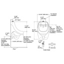 Kohler 5452-ET-7 Dexter Washdown Wall Mount 0.125 GPF Urinal With Top Spud