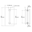 Kohler 705767-AF Purist Shower Door Handle