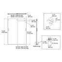 Kohler 706009-D3-SH Levity 1/4 Shower Door 74 X 59-5/8 Hdl